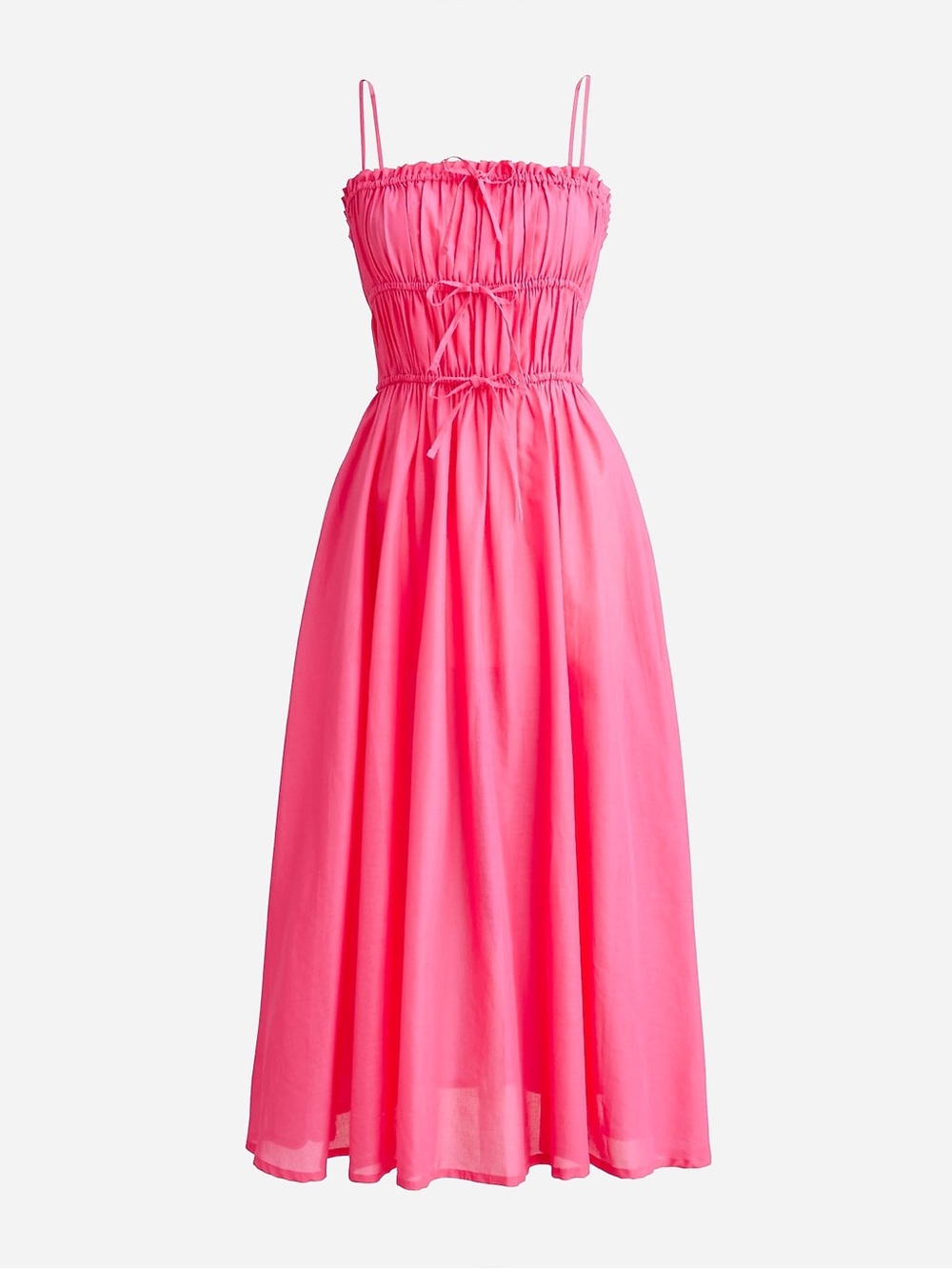 J. Crew Hot Pink Cover-Up Midi Dress